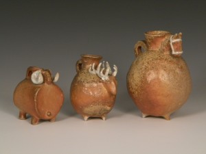 Ceramonial pouring vessels